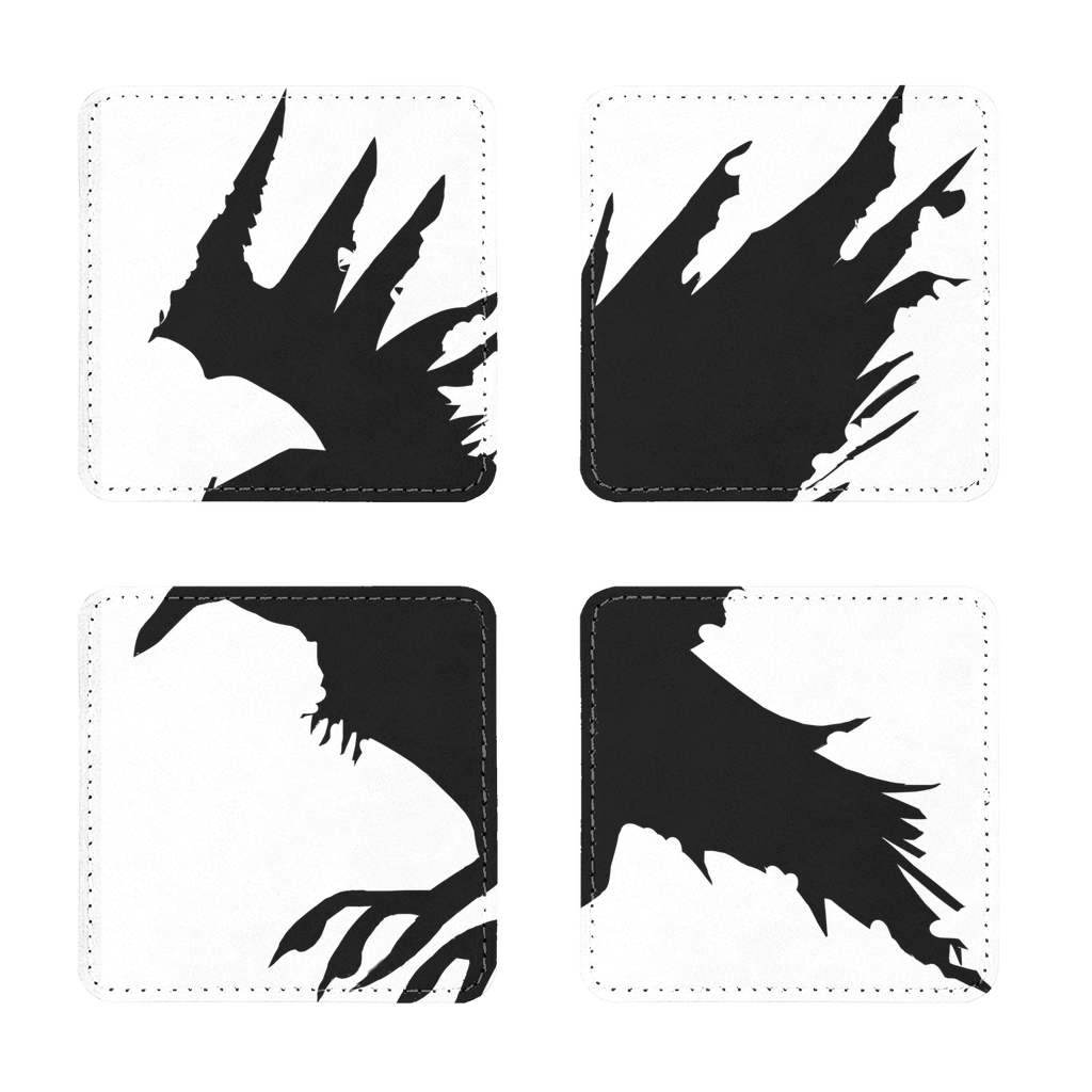 Crow Sublimation Coasters Pack of Four