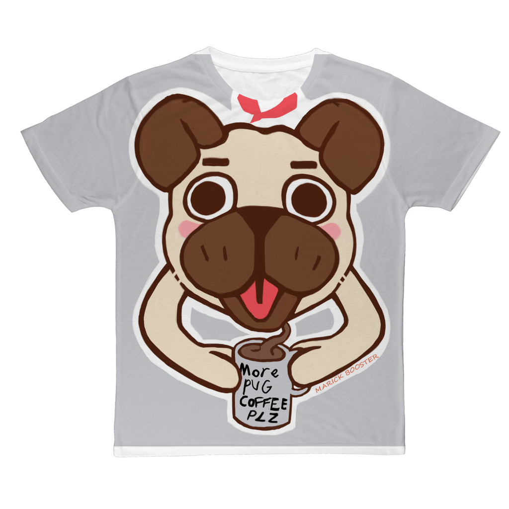 Pug Classic Sublimation Adult T-Shirt