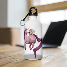 Load image into Gallery viewer, Baby Cupid and Horse Stainless Steel Water Bottle
