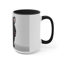 Load image into Gallery viewer, Black Kitty Accent Mug
