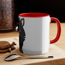 Load image into Gallery viewer, Black Kitty Accent Mug
