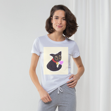 Load image into Gallery viewer, Cat Illustration Women&#39;s Long Pant Pyjama Set
