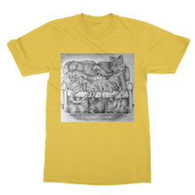Load image into Gallery viewer, Tiger on a Couch Classic Adult T-Shirt
