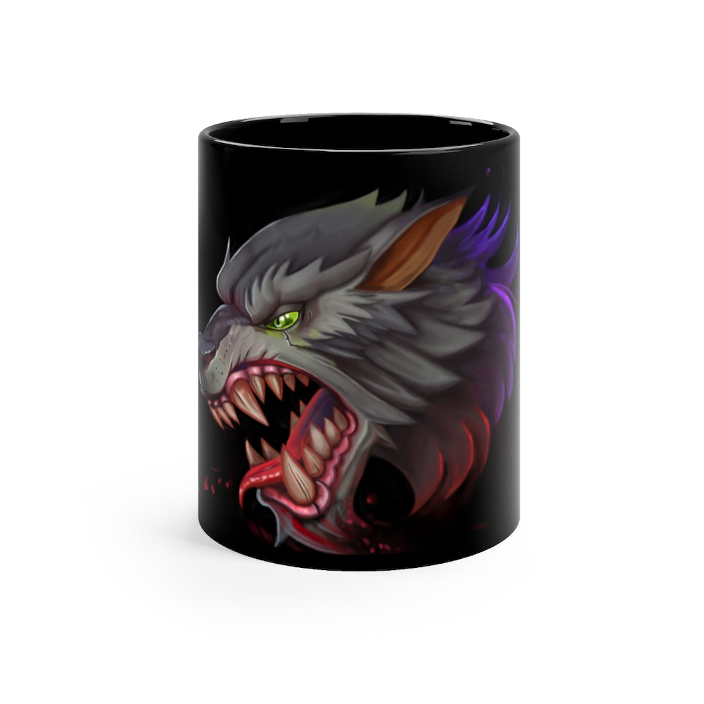 Wolf Black mug 11oz