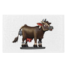 Load image into Gallery viewer, Dark Brown Cow Rally Towel, 11x18
