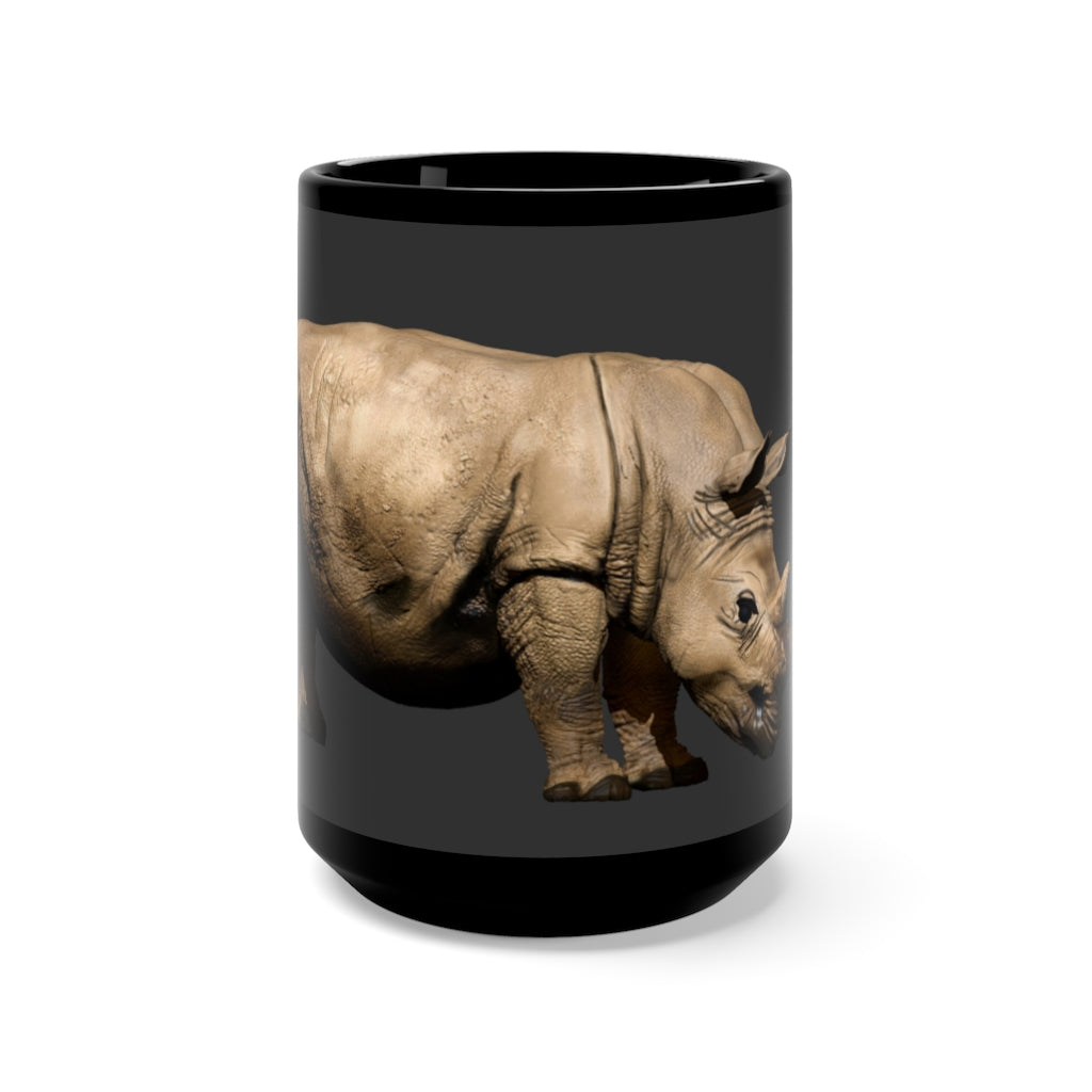 Rhino Black Mug 15oz