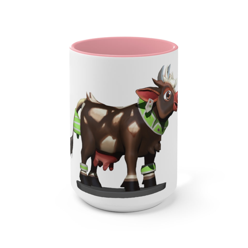 Dark Brown Cow Accent Mug