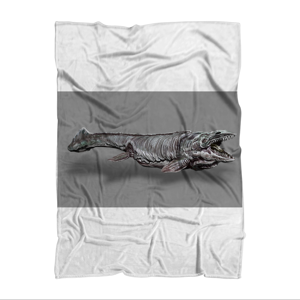 Dino Sea Creature Sublimation Throw Blanket