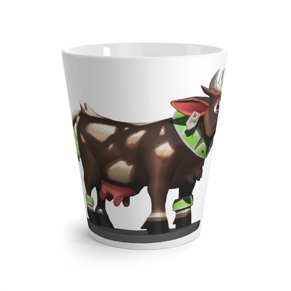 Dark Brown Cow Latte Mug