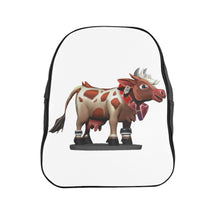 Load image into Gallery viewer, Light Brown Cow School Backpack

