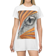 Load image into Gallery viewer, Cat Rays All Over Print T-Shirt Dress
