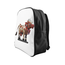 Load image into Gallery viewer, Light Brown Cow School Backpack
