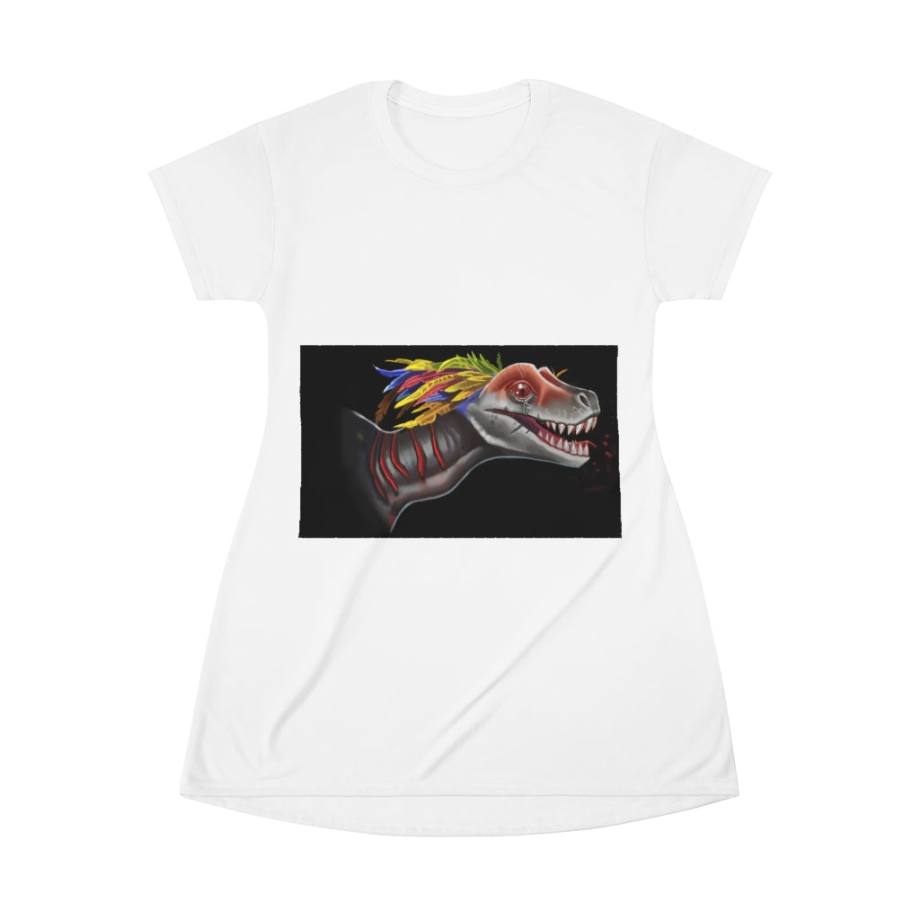 Raptor All Over Print T-Shirt Dress