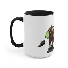 Load image into Gallery viewer, Dark Brown Cow Accent Mug
